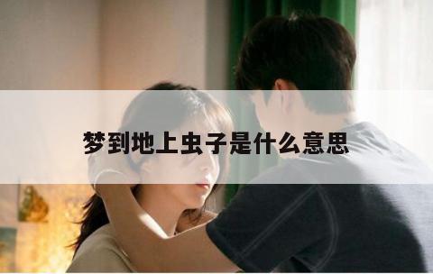 梦到地上虫子是什么意思