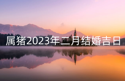 属猪2023年二月结婚吉日 生肖猪的行嫁月是几月